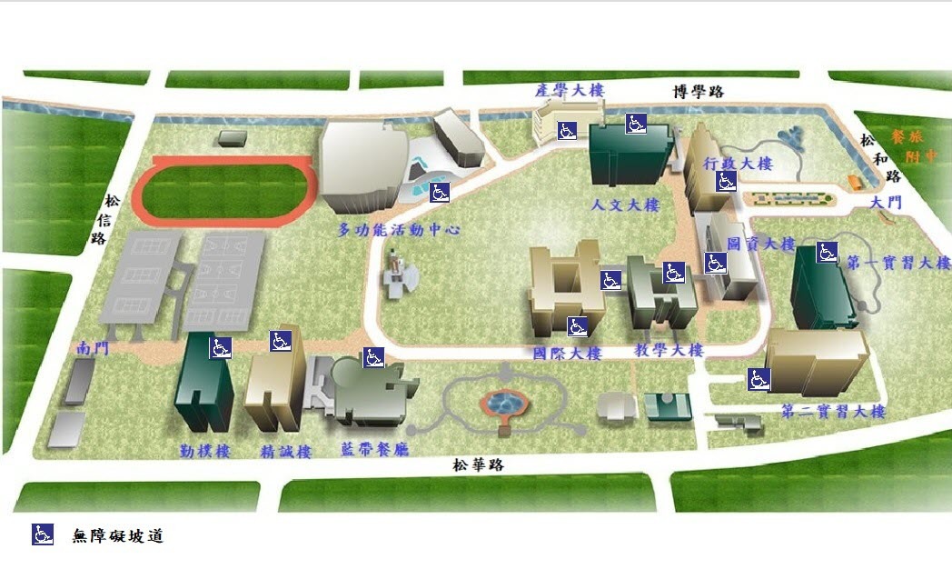 National Kaohsiung University of Hospitality and Tourism Campus Map